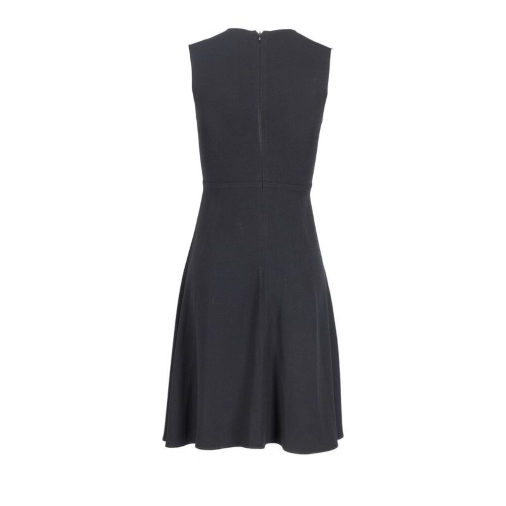 Joseph Round Neck Sleeveless Dress in Black Acetate